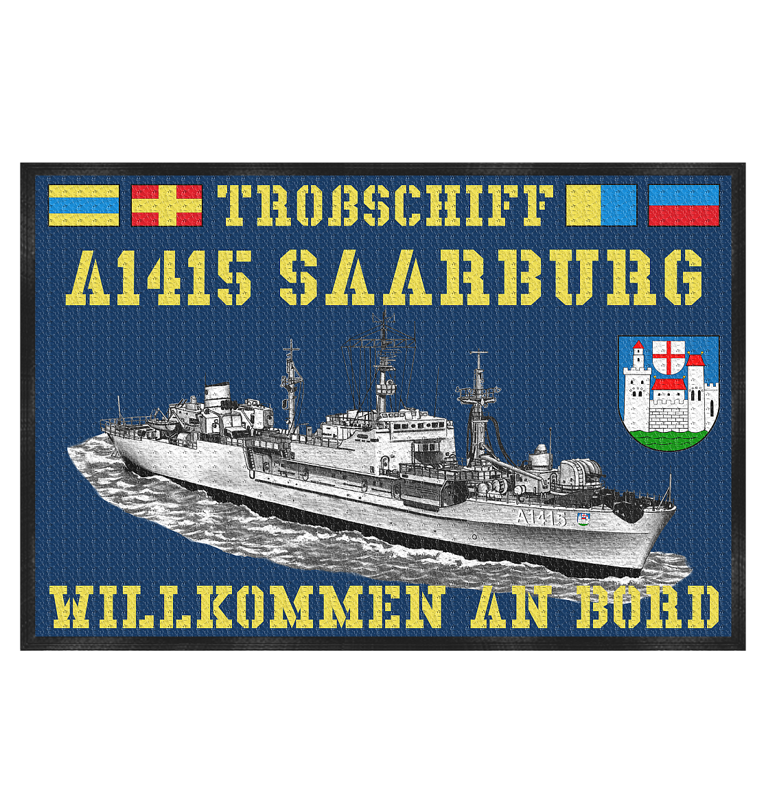 Troßschiff A1415 SAARBURG - Fußmatte 60x40cm