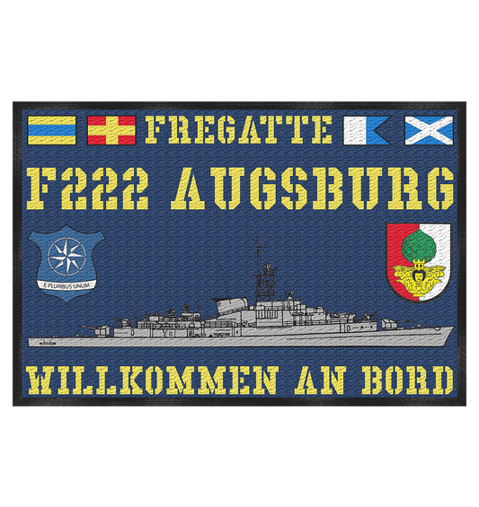 Fregatte F222 AUGSBURG - Fußmatte 60x40cm