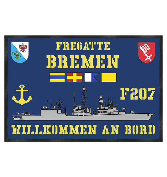 F207 Fregatte BREMEN - Fußmatte 60x40cm