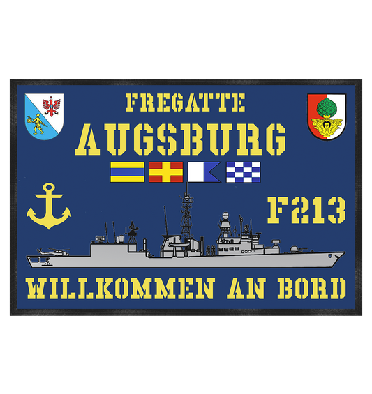 F213 Fregatte AUGSBURG - Fußmatte 60x40cm