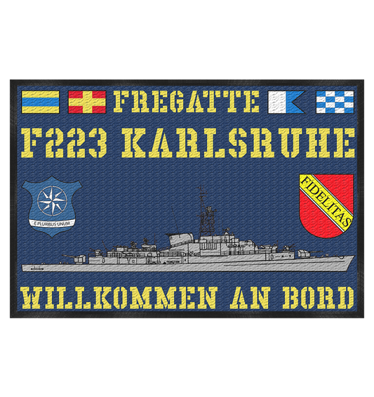 Fregatte F223 KARLSRUHE - Fußmatte 60x40cm