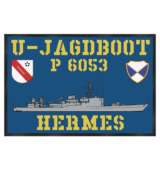 Fußmatte U-Jagdboot P6053 HERMES - Fußmatte 60x40cm
