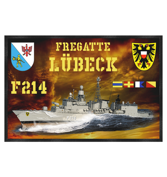 Fregatte F214 LÜBECK - Fußmatte 60x40cm
