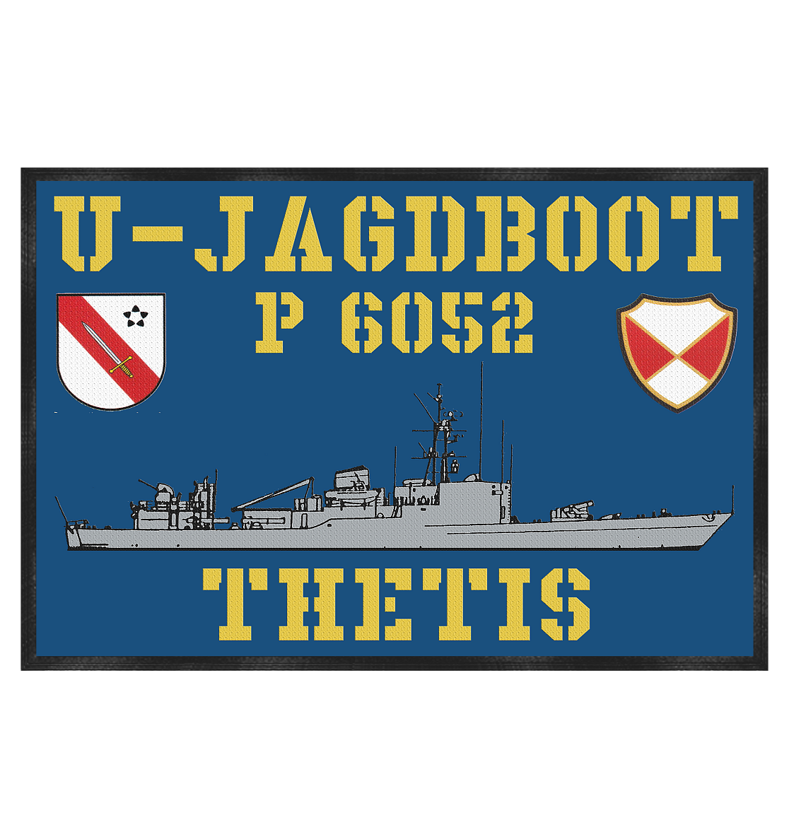 Fußmatte U-Jagdboot P6052 THETIS - Fußmatte 60x40cm