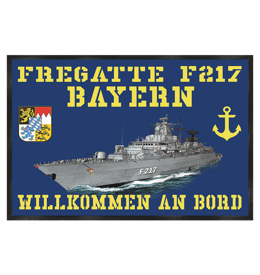 F217 Fregatte BAYERN - Fußmatte 60x40cm