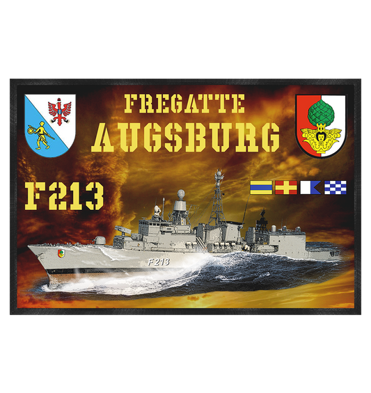 Fregatte F213 AUGSBURG - Fußmatte 60x40cm