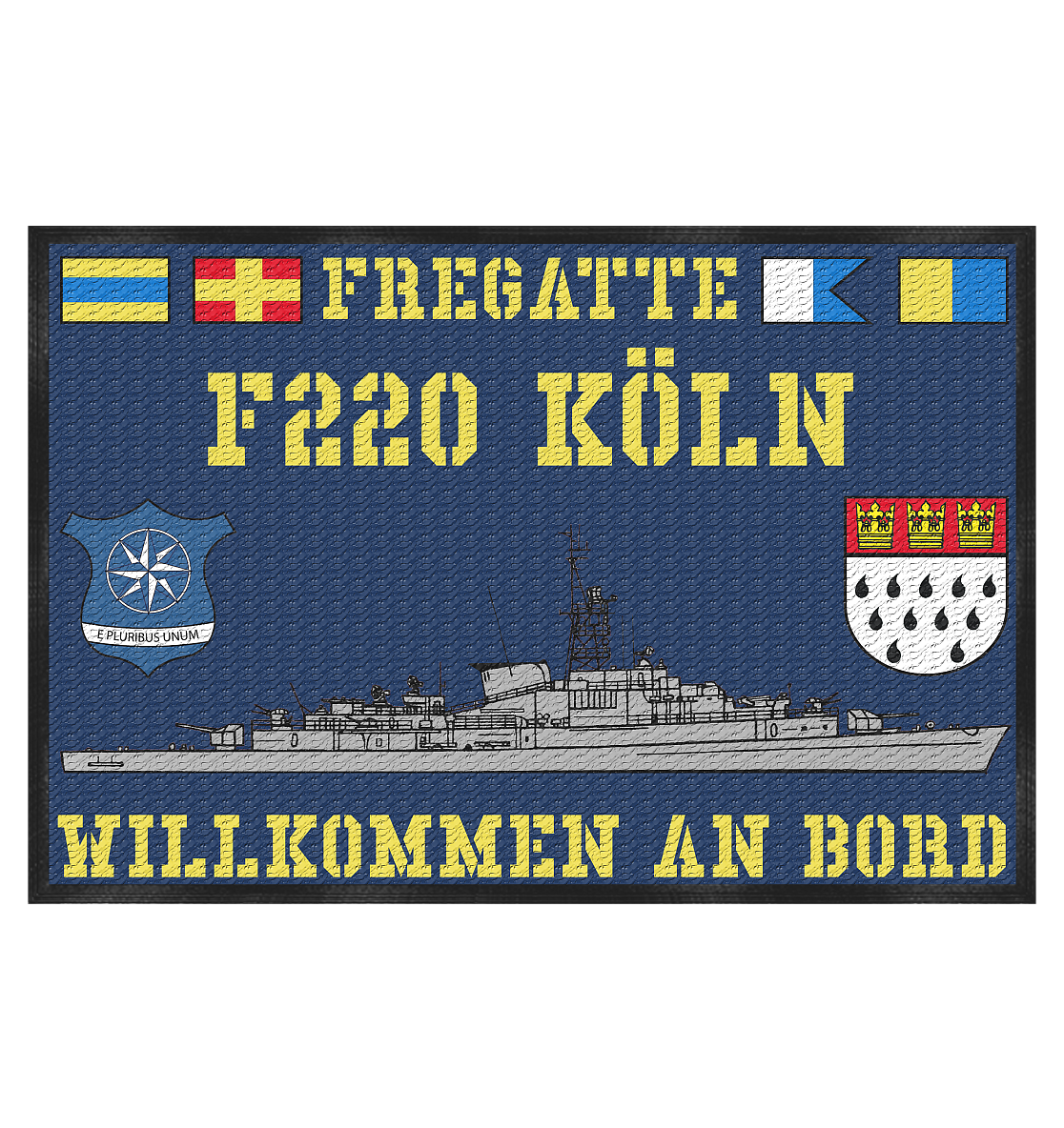 Fregatte F220 KÖLN - Fußmatte 60x40cm