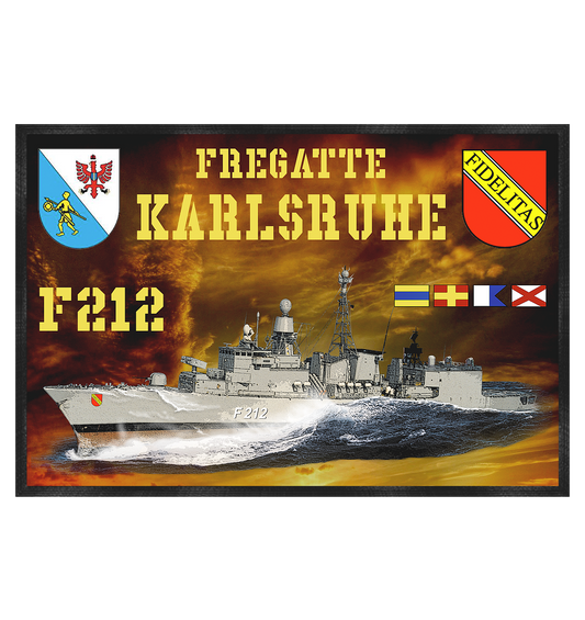 Fregatte F212 KARLSRUHE - Fußmatte 60x40cm