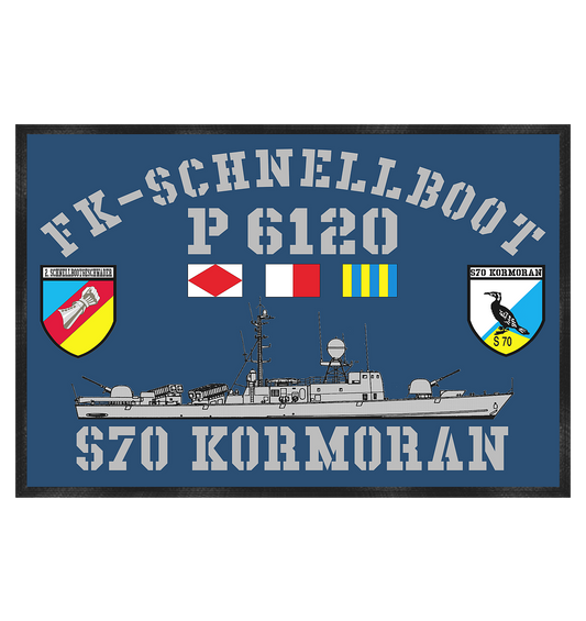 FK-Schnellboot P6120 S70 KORMORAN - Fußmatte 60x40cm
