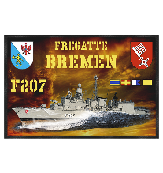 Fregatte F207 BREMEN - Fußmatte 60x40cm