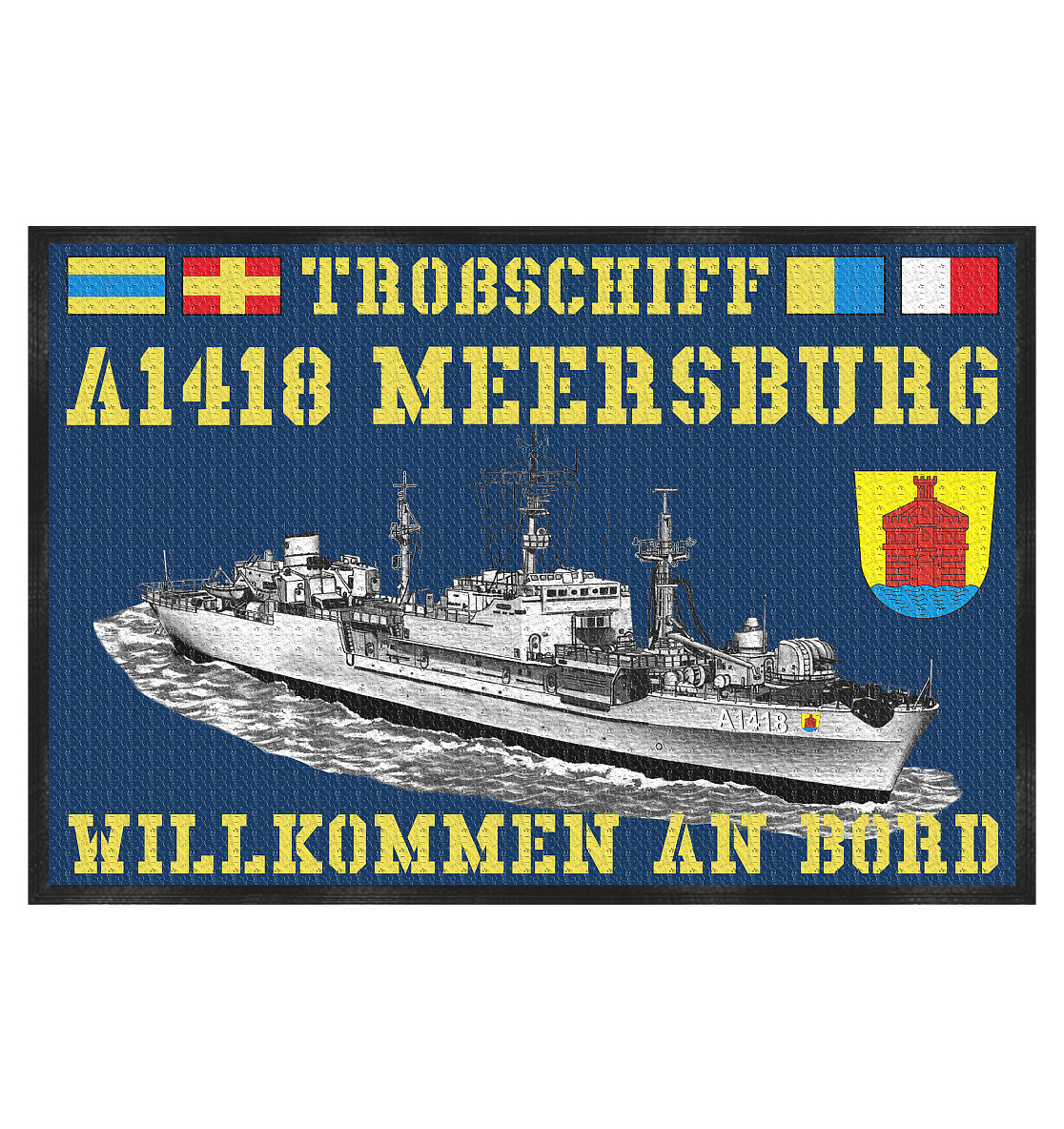 Troßschiff A1418 MEERSBURG - Fußmatte 60x40cm