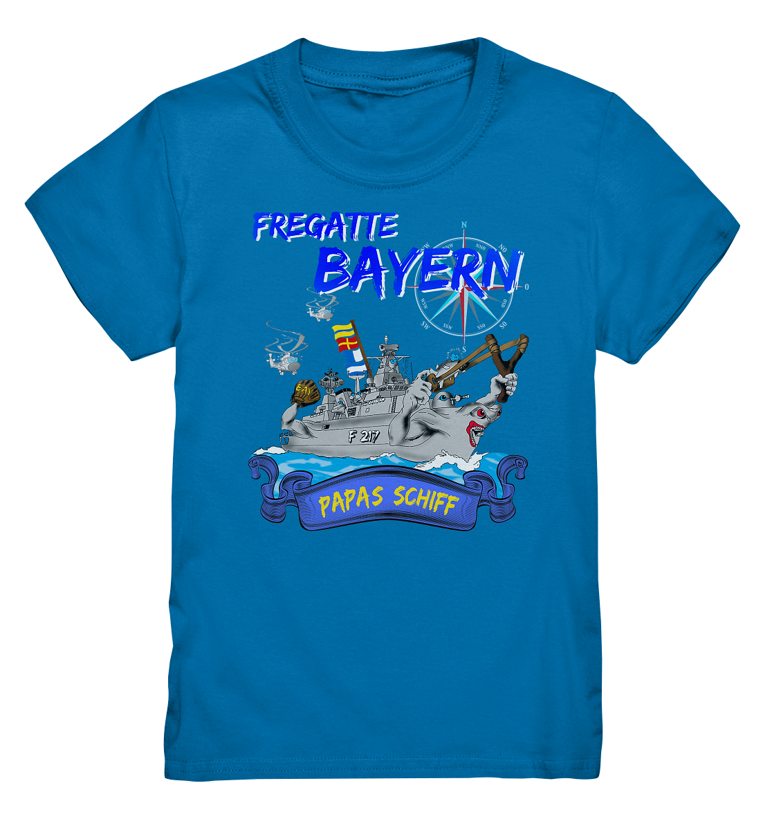 Fregatte F217 BAYERN Papas Schiff - Kids Premium Shirt
