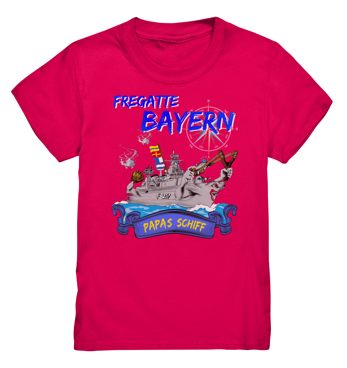 Fregatte F217 BAYERN Papas Schiff - Kids Premium Shirt