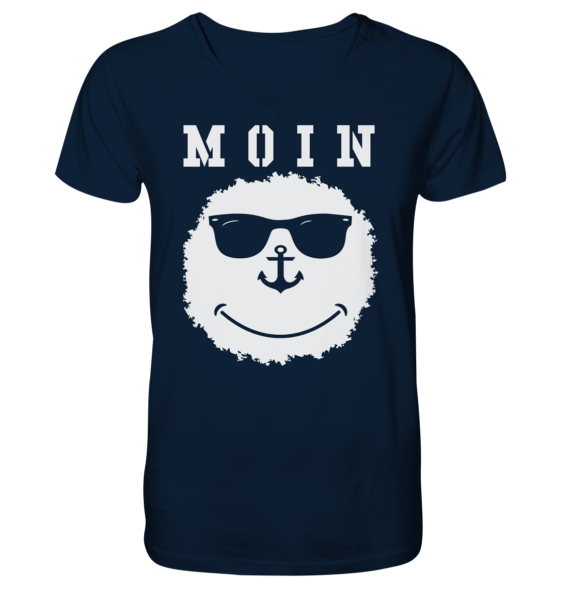 Smily MOIN - Mens Organic V-Neck Shirt