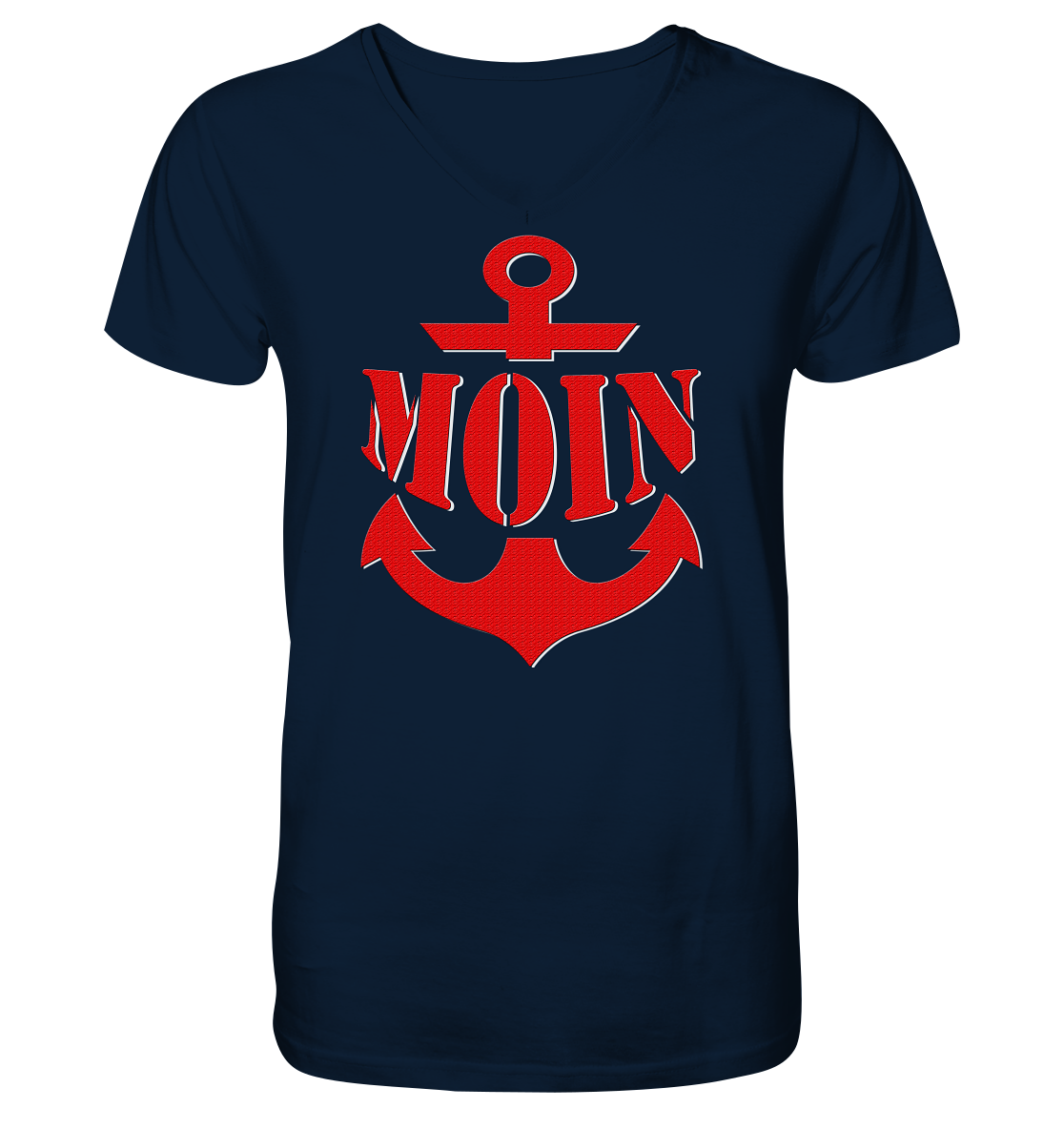 MOIN Anker - Mens Organic V-Neck Shirt