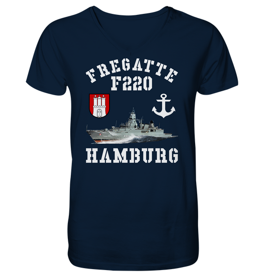 Fregatte F220 HAMBURG Anker - Mens Organic V-Neck Shirt