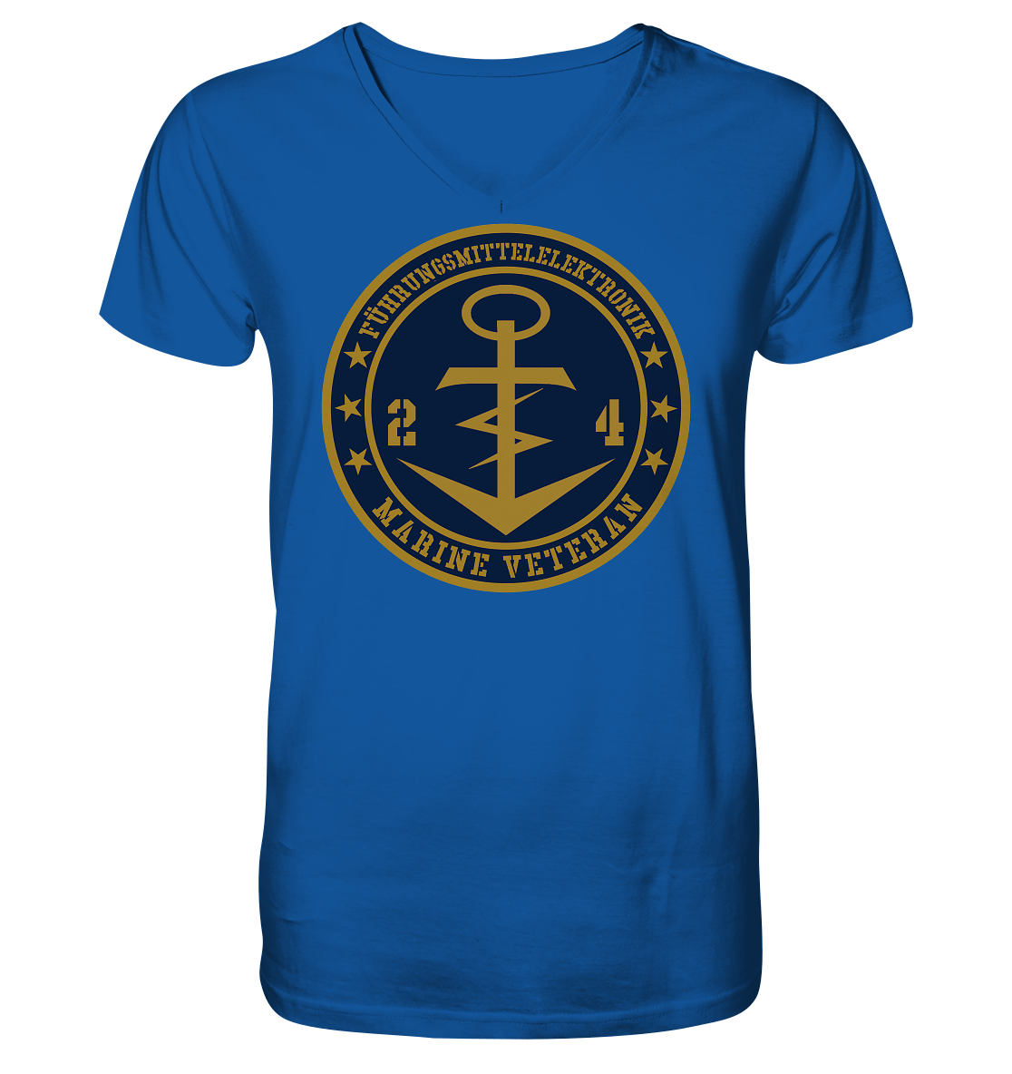 Marine Veteran 24er FÜHRUNGSMITTELELEKTRONIK - Mens Organic V-Neck Shirt