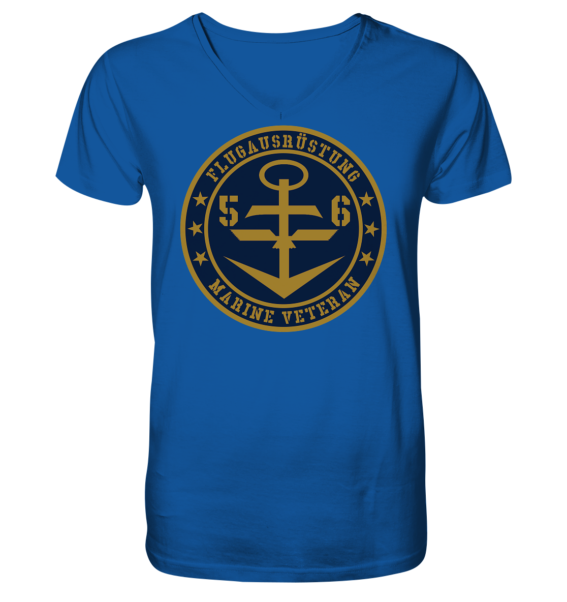 Marine Veteran 56er FLUGAUSRÜSTUNG - Mens Organic V-Neck Shirt