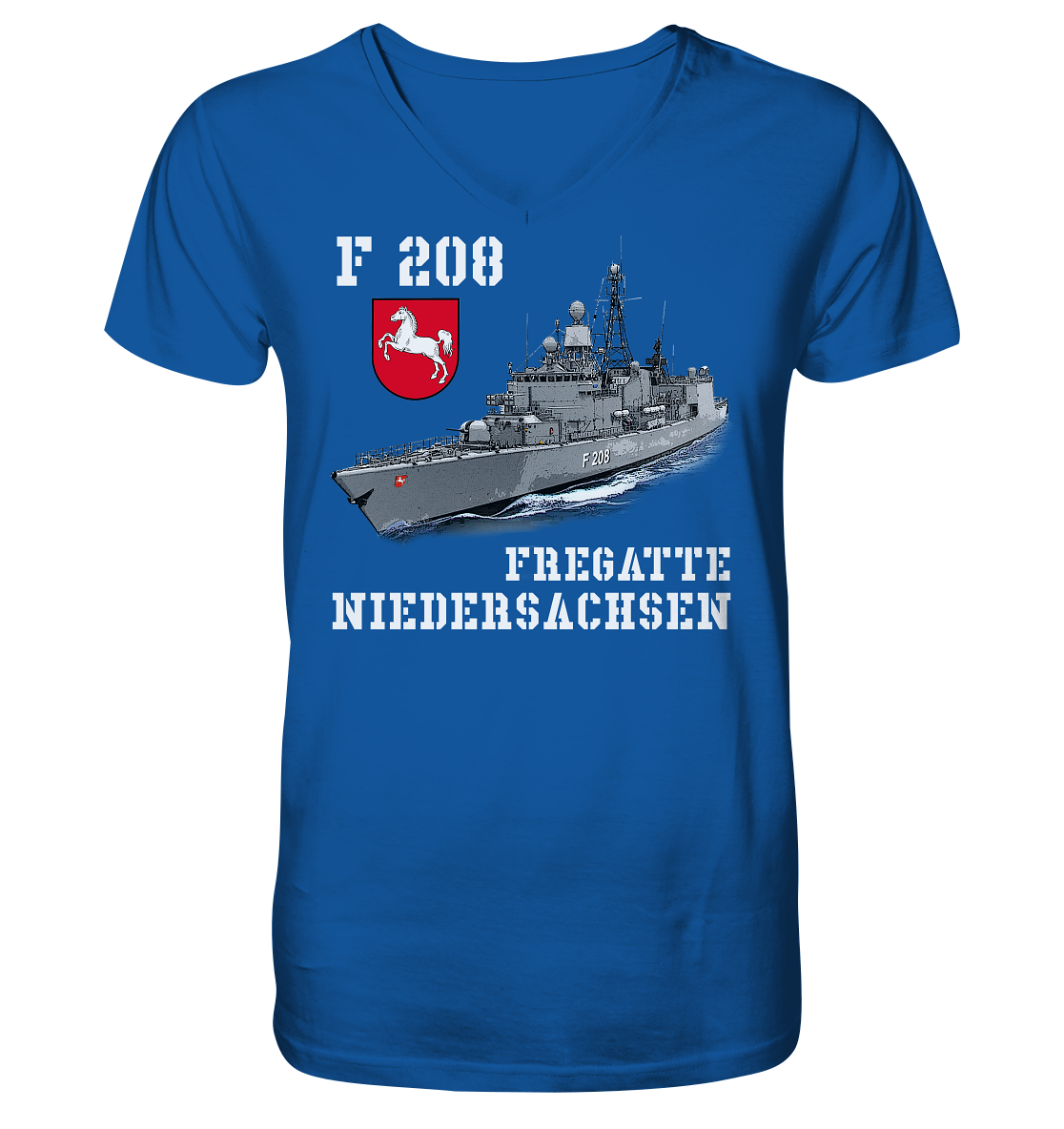 F208 Fregatte NIEDERSACHSEN - Mens Organic V-Neck Shirt