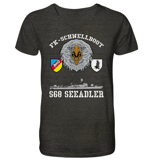 S68 SEEADLER - Mens Organic V-Neck Shirt