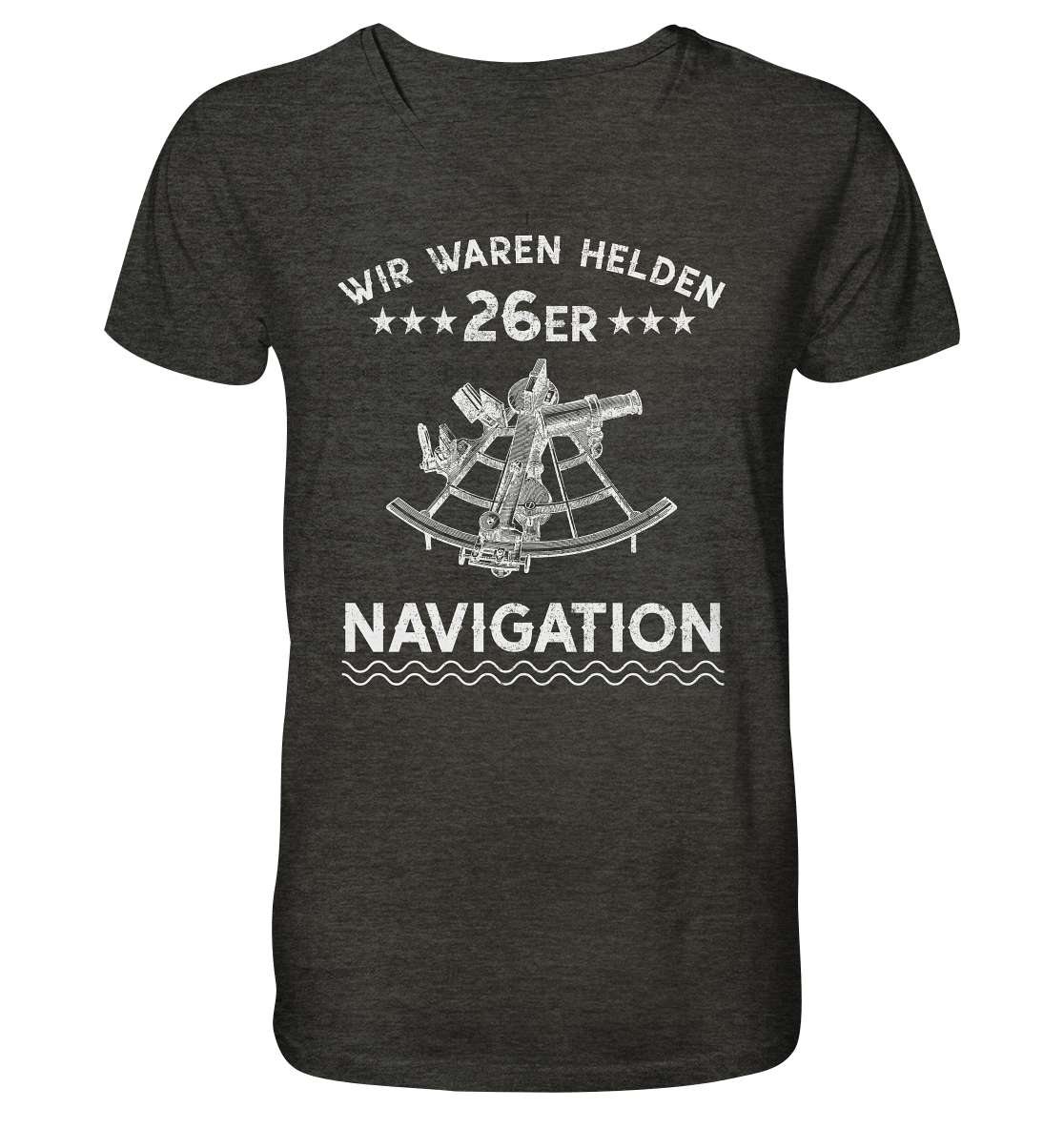 NAVIGATION - Wir waren Helden - Mens Organic V-Neck Shirt
