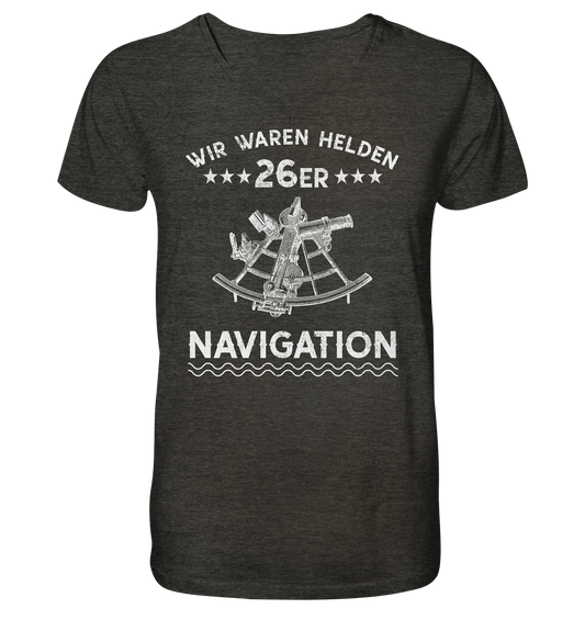 NAVIGATION - Wir waren Helden - Mens Organic V-Neck Shirt