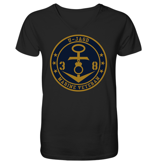Marine Veteran 38er U-JAGD - Mens Organic V-Neck Shirt