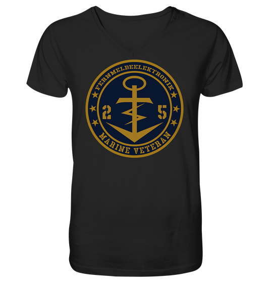 Marine Veteran 25er FERNMELDEELEKTRONIK - Mens Organic V-Neck Shirt