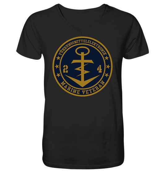 Marine Veteran 24er FÜHRUNGSMITTELELEKTRONIK - Mens Organic V-Neck Shirt