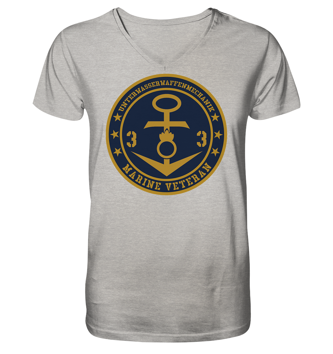 Marine Veteran 33er UNTERWASSERWAFFENMECHANIK - Mens Organic V-Neck Shirt