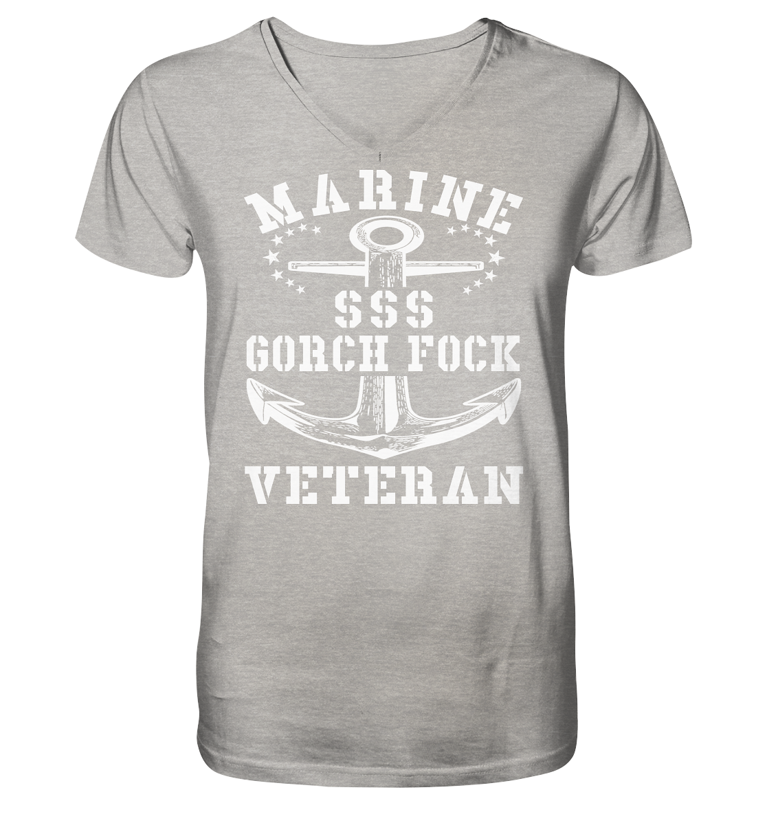 SSS GORCH FOCK MARINE VETERAN  - Mens Organic V-Neck Shirt