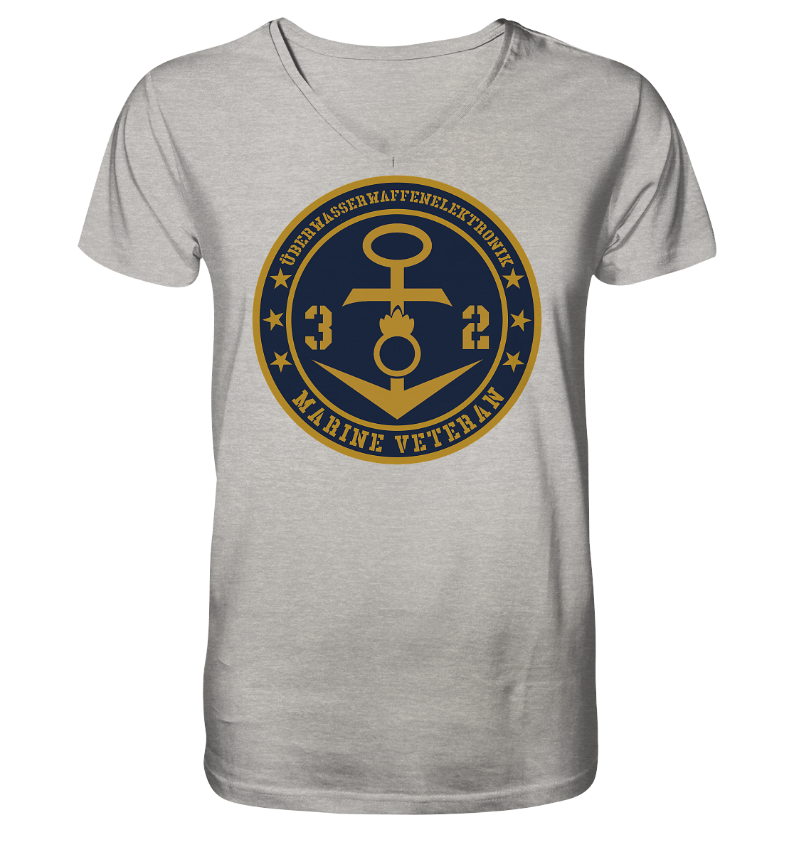 Marine Veteran 32er ÜBERWASSERWAFFENELEKTRONIK  - Mens Organic V-Neck Shirt