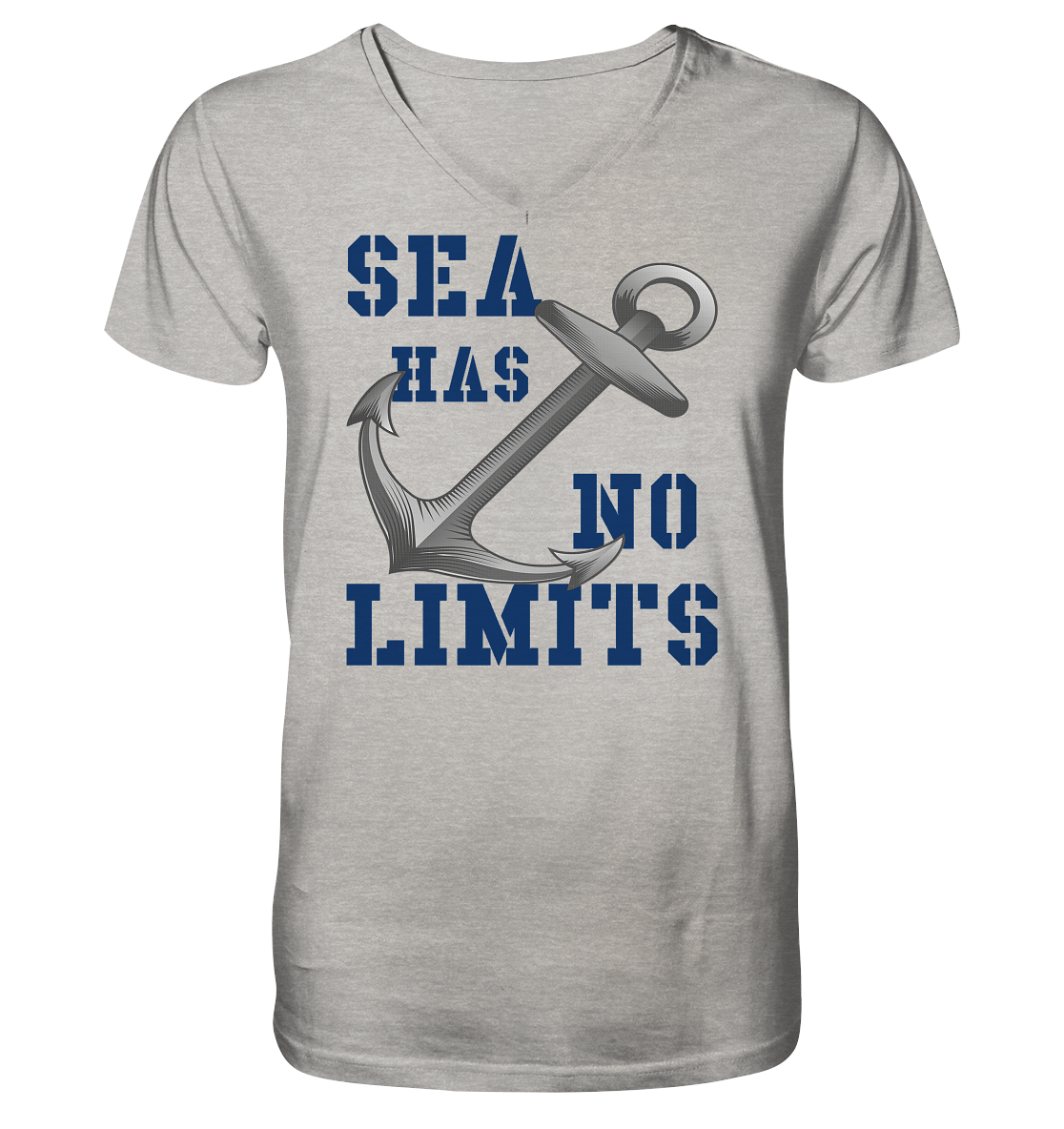 Sea has no limits - Mens Organic V-Neck Shirt