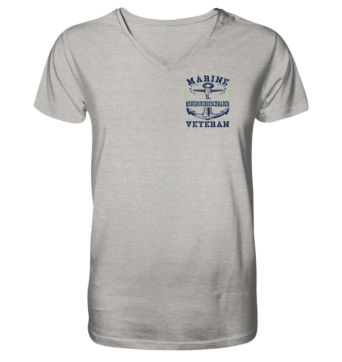 5. Minensuchgeschwader Marine Veteran - Mens Organic V-Neck Shirt