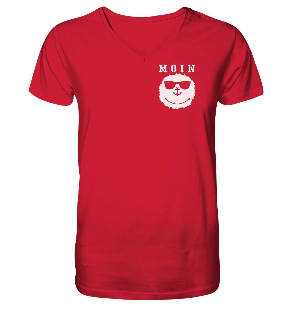 Smily MOIN - Mens Organic V-Neck Shirt