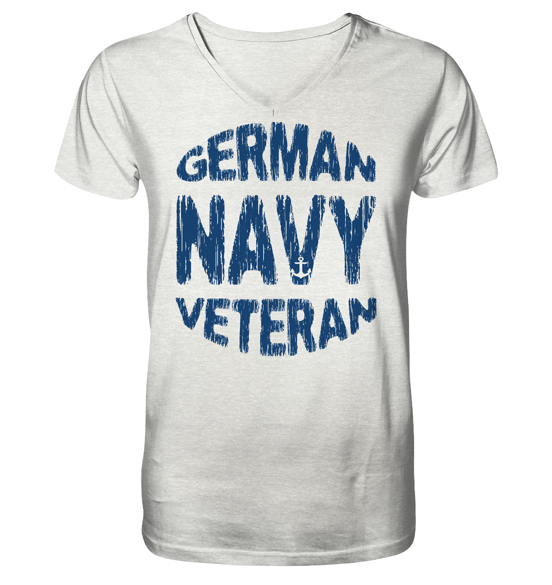 German Navy Veteran Anker - Mens Organic V-Neck Shirt