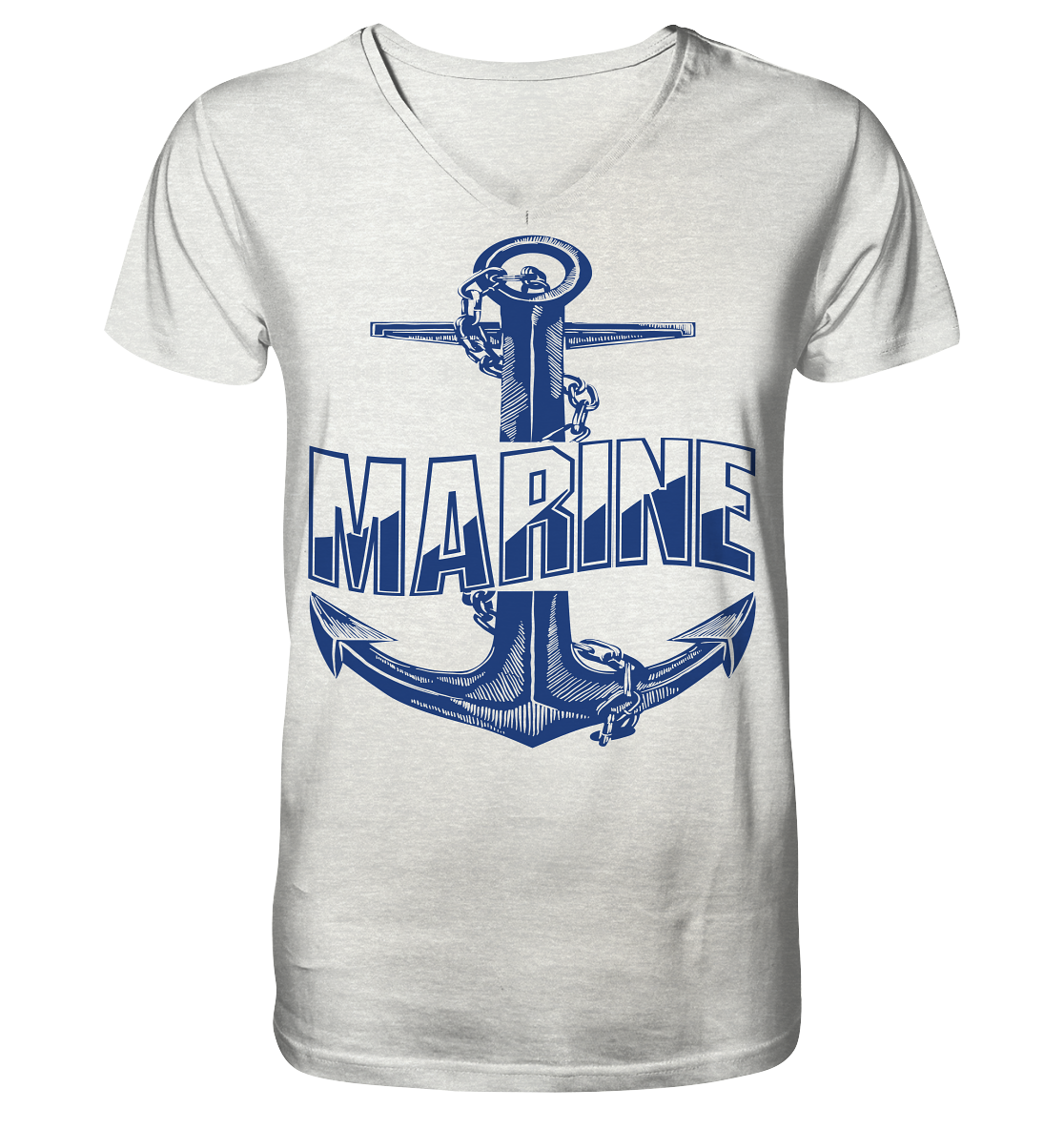 Anker MARINE - Mens Organic V-Neck Shirt