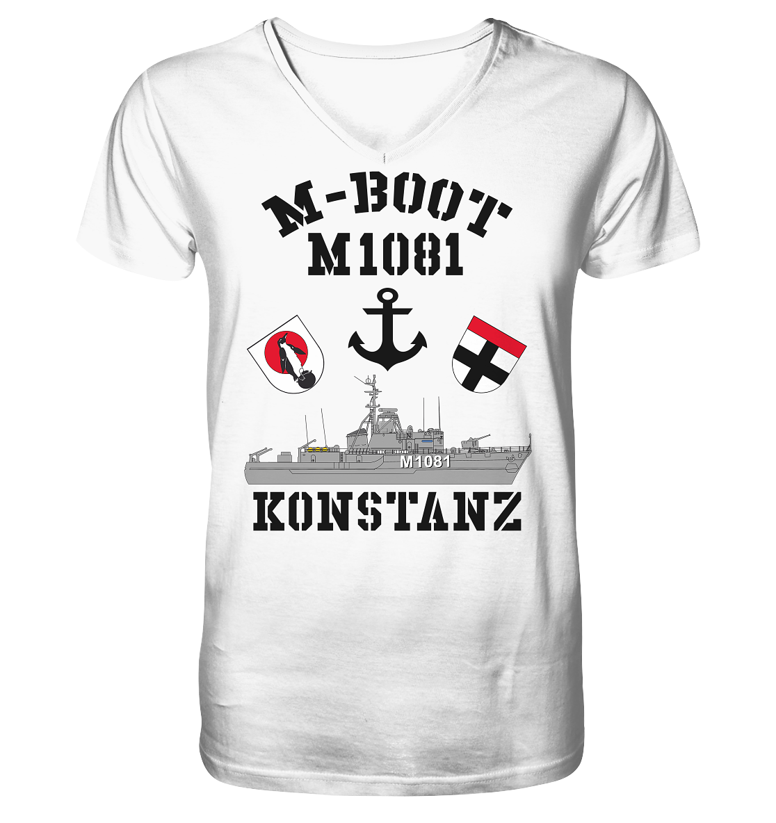 M-Boot M1081 KONSTANZ Anker (HL) - Mens Organic V-Neck Shirt