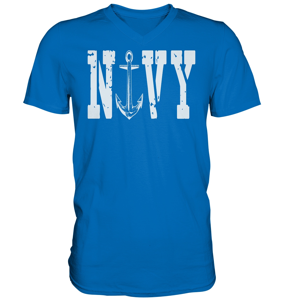 NAVY - Mens V-Neck Shirt