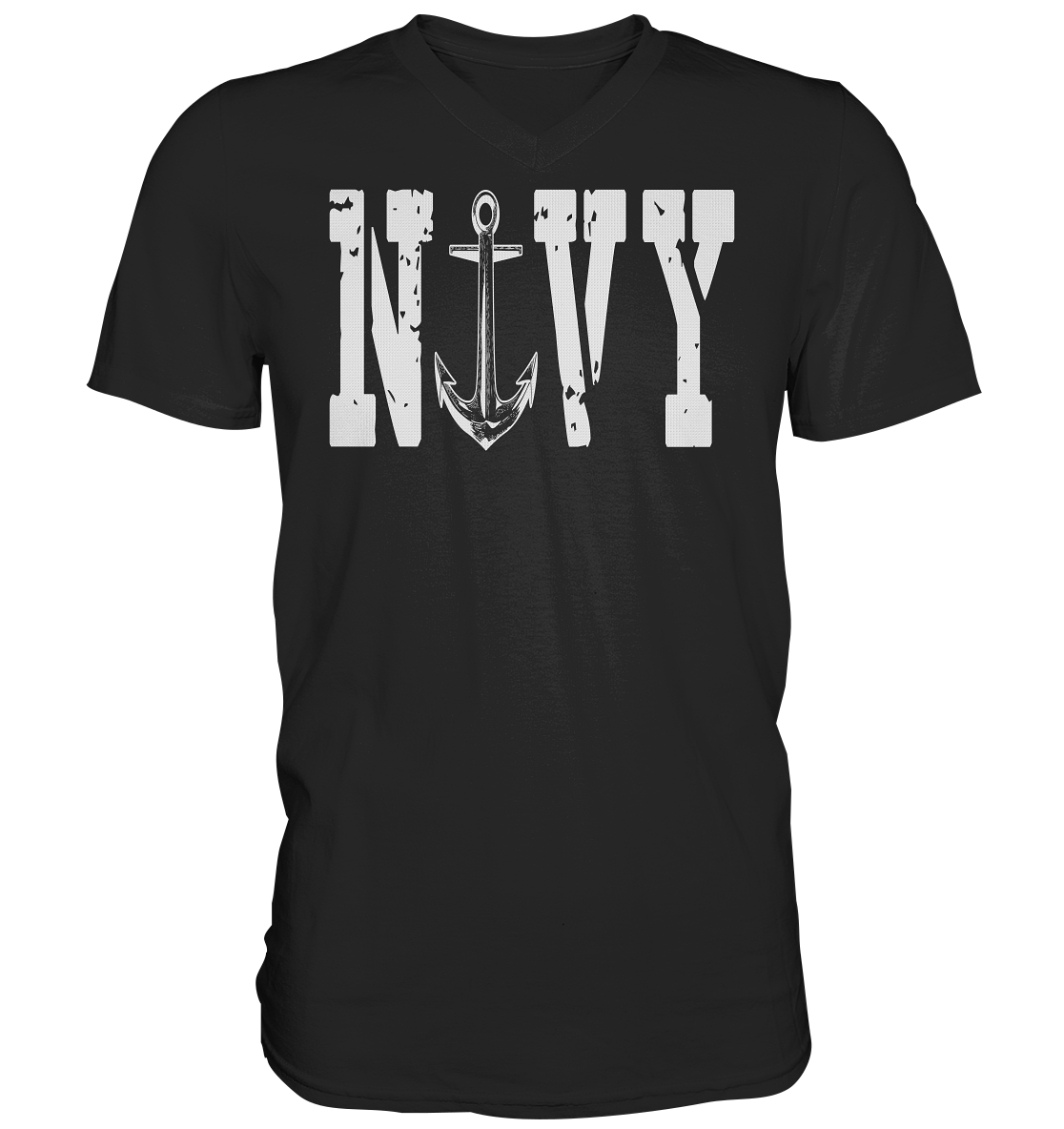 NAVY - Mens V-Neck Shirt