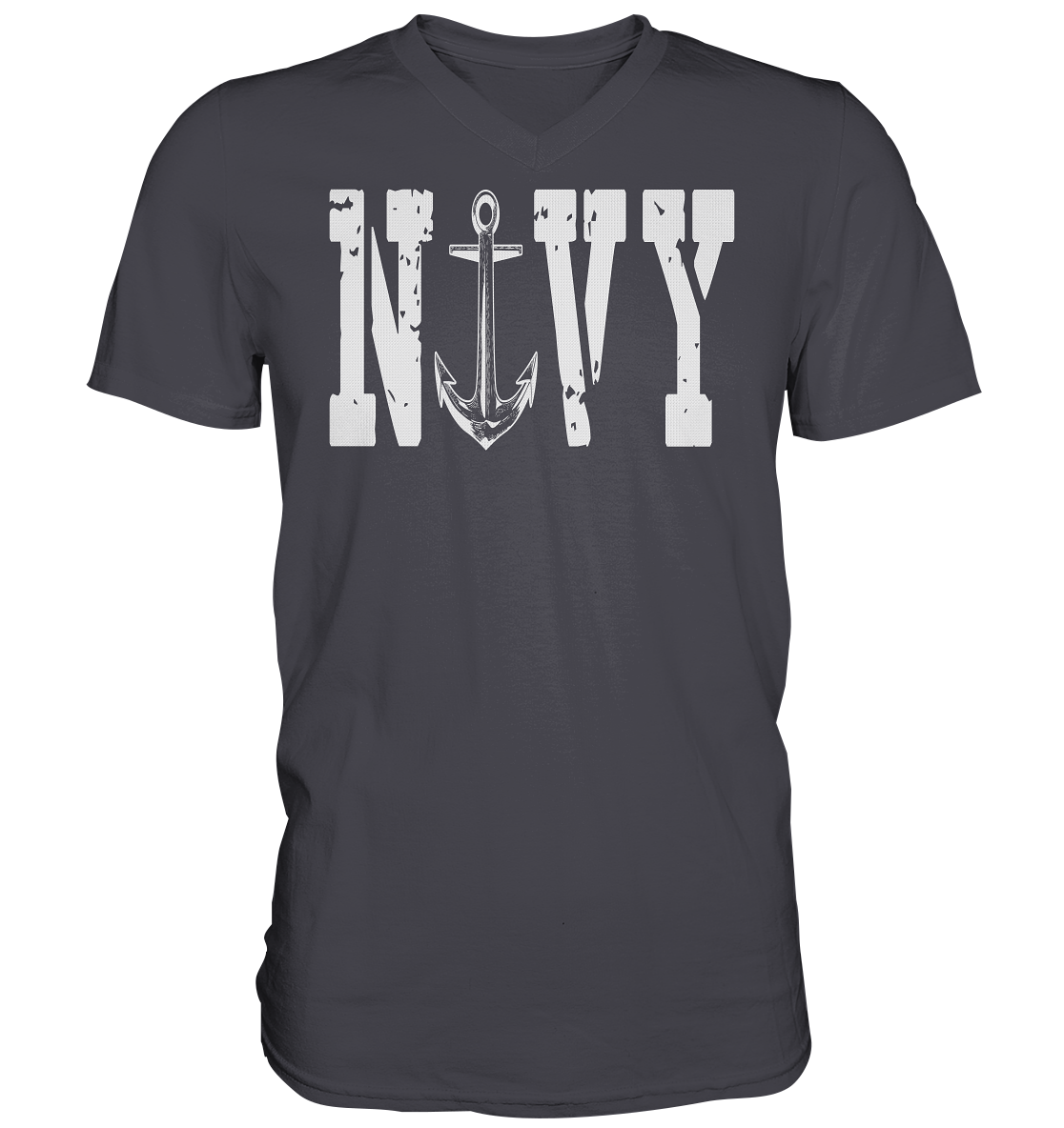 NAVY - Mens V-Neck Shirt