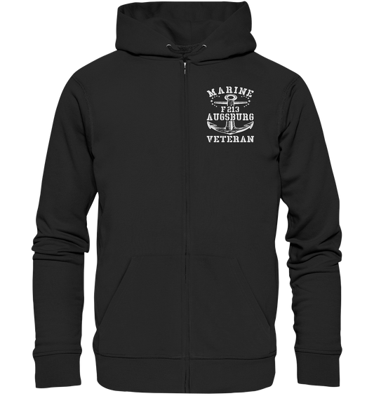 Fregatte F213 AUGSBURG Marine Veteran Brustlogo - Organic Zipper