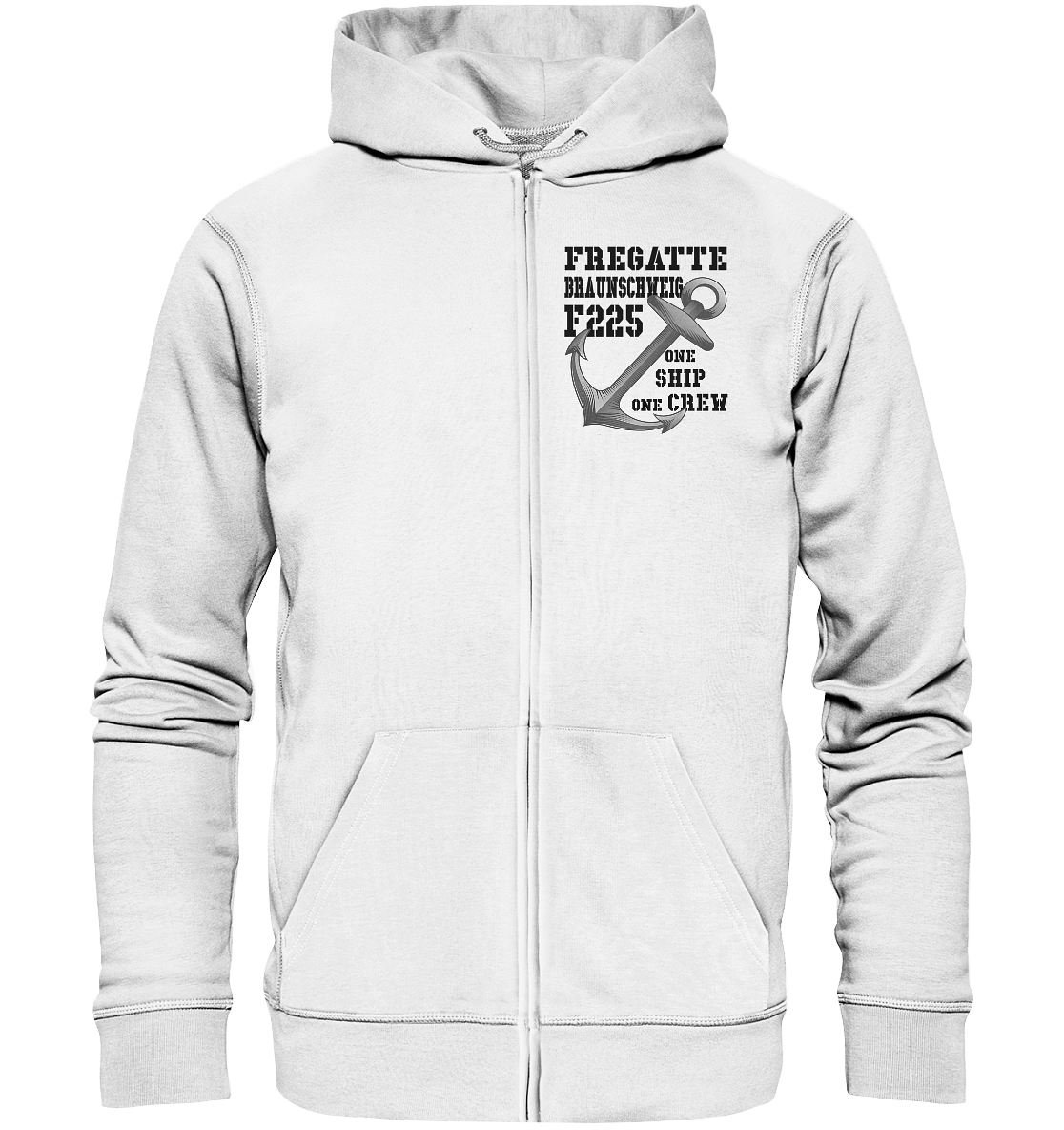 Fregatte F225 BRAUNSCHWEIG - One Ship one Crew - Organic Kapuzenjacke