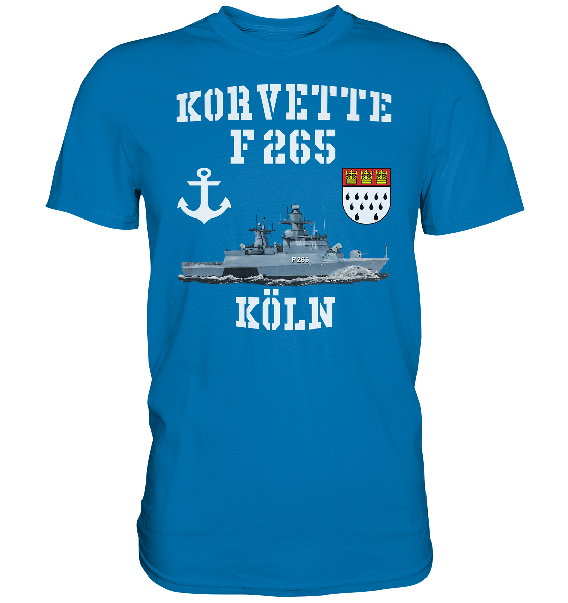 Korvette F265 KÖLN Anker - Premium Shirt