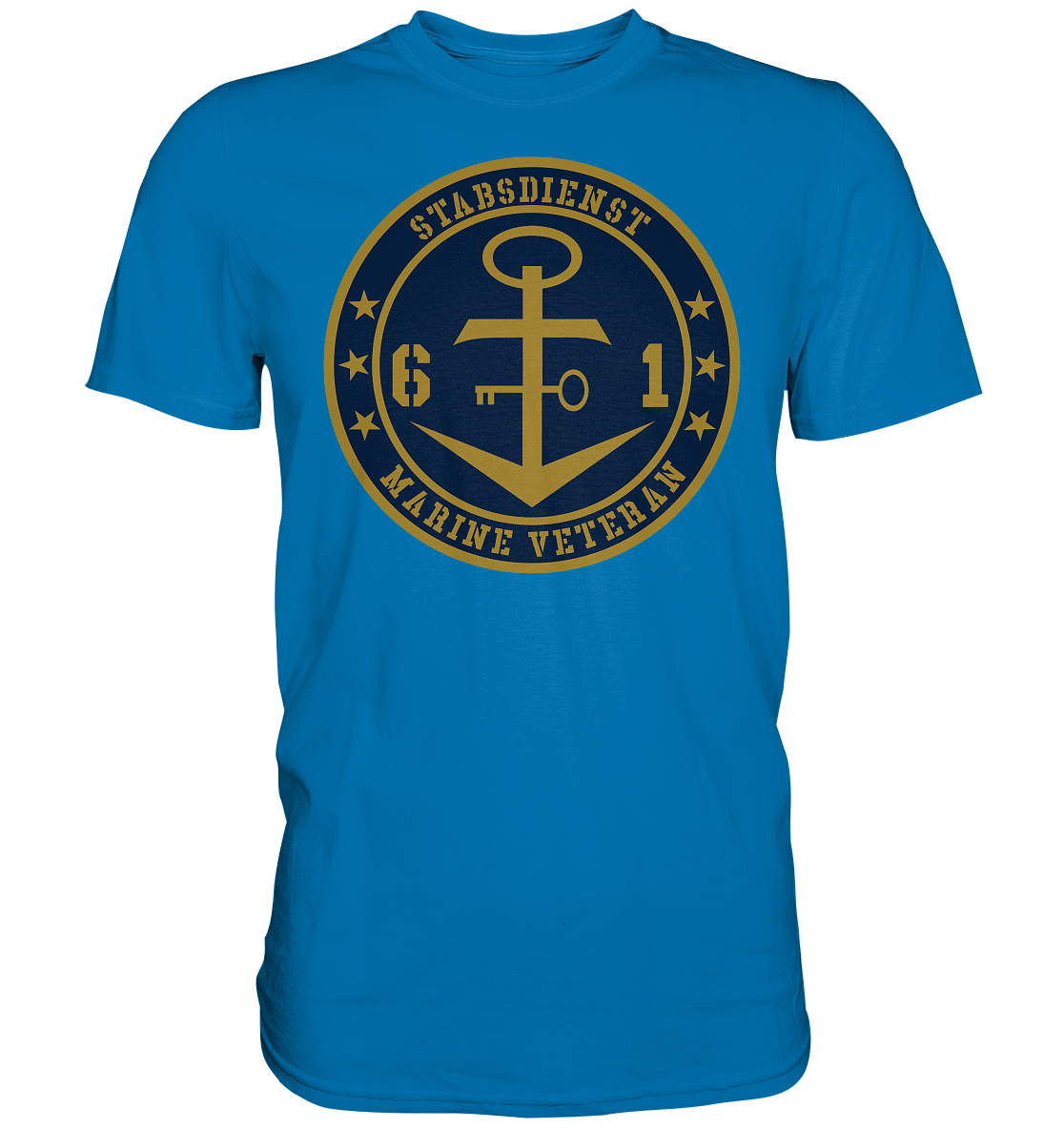 Marine Veteran 61er STABSDIENST - Premium Shirt