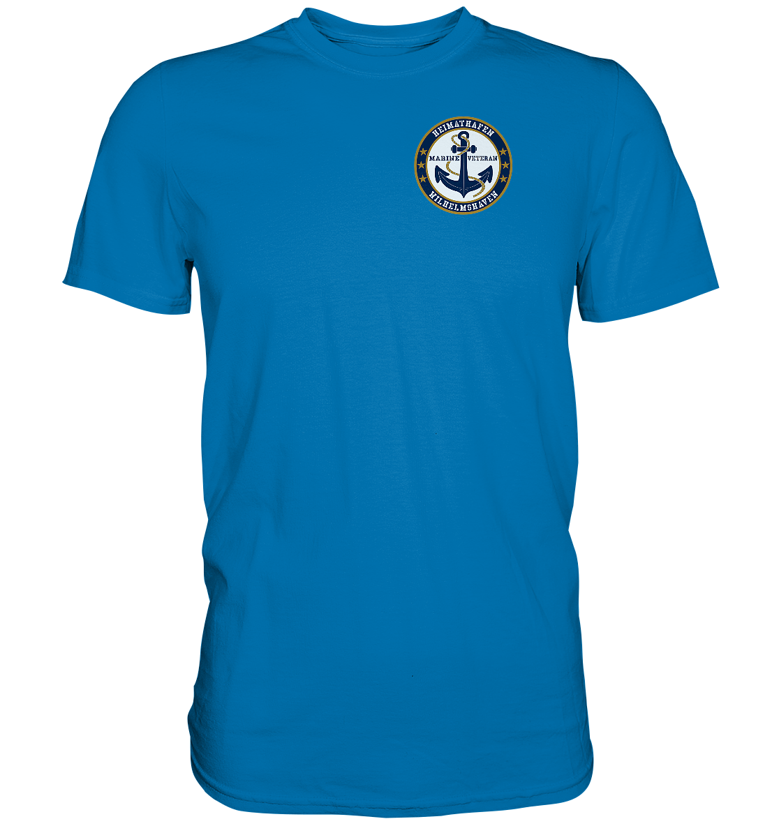 Marine Veteran Heimathafen WILHELMSHAVEN Brustlogo - Premium Shirt