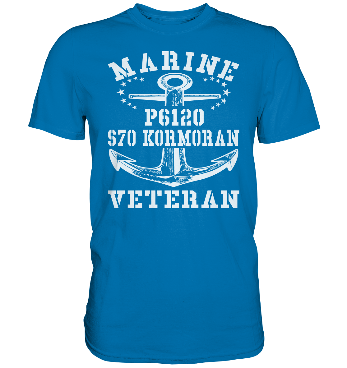 FK-Schnellboot P6120 KORMORAN Marine Veteran  - Premium Shirt