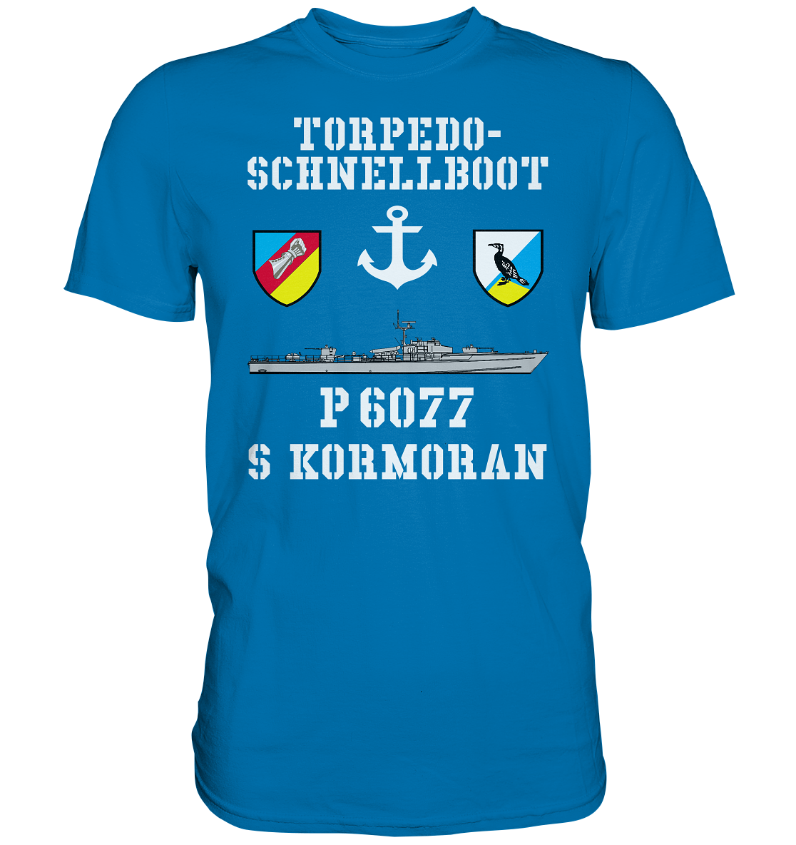 Torpedo-Schnellboot P6077 KORMORAN Anker - Premium Shirt