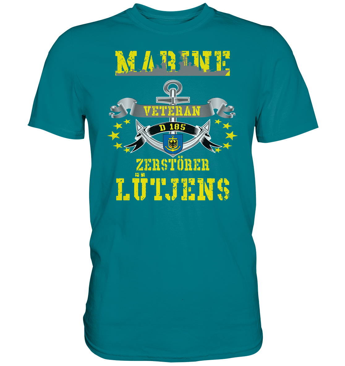 Zerstörer D185 LÜTJENS Marine Veteran - Premium Shirt
