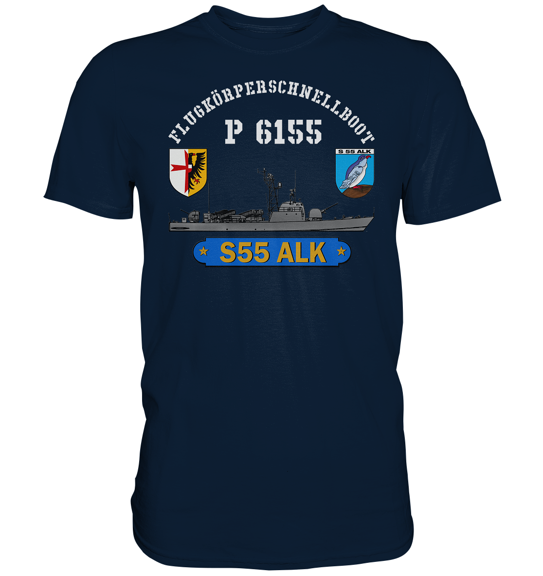 S55 ALK mit Bootswappen - Premium Shirt